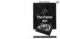 Fisher 401 - Service Manual 